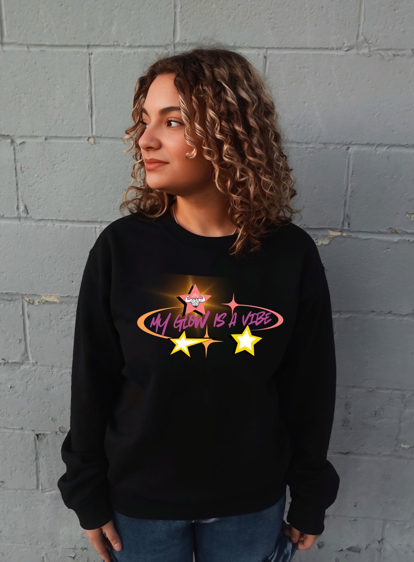 MY GLOW IS A VIBE CREWNECK